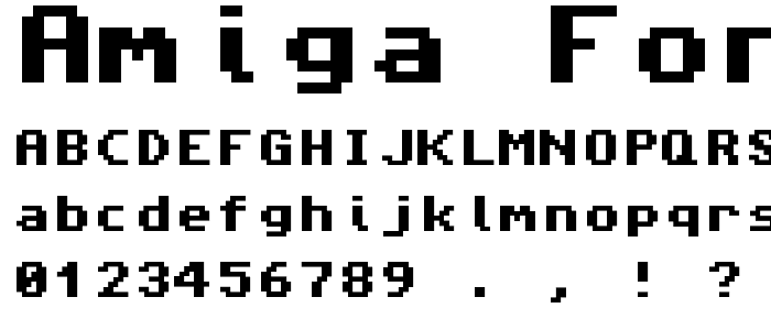 Amiga Forever font